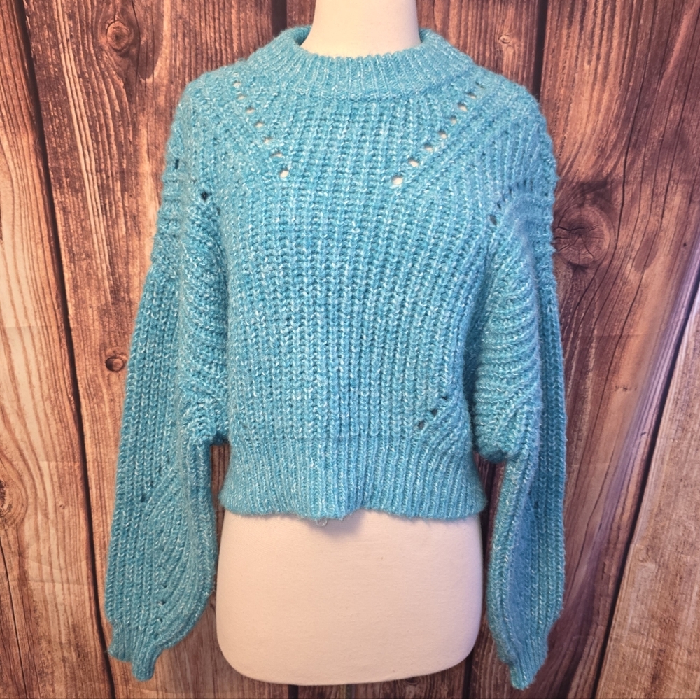 Moussy Sweater Size 1(S) Blue/Green